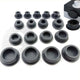 Snap-On Hole Plug Silicone Rubber Blanking Seal Bung Pipe Tube (2.5-60mm) Black