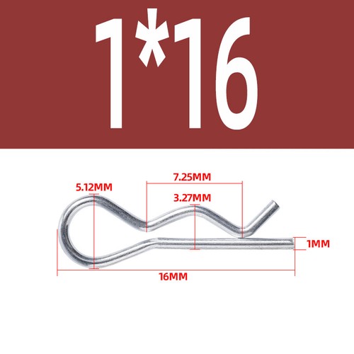 R Clip Stainless Steel 304 A2 Beta Pins 1.0mm 1.2mm 1.5mm 2mm 2.5mm 3mm 4mm 5m