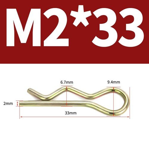 Heavy Duty Hitch Pins Clip - Spring Retaining R Clip M1~M10x16~120mm for Trailer - HomeDIYer