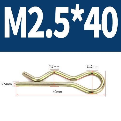 Heavy Duty Hitch Pins Clip - Spring Retaining R Clip M1~M10x16~120mm for Trailer - HomeDIYer