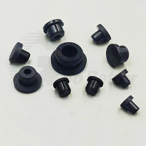 Snap-On Hole Plug Silicone Rubber Blanking Seal Bung Pipe Tube (2.5-60mm) Black