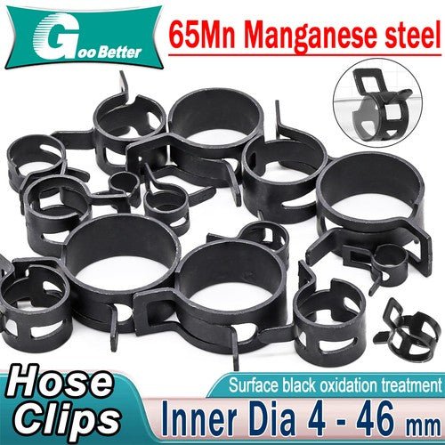 Self Clamping Spring Hose Clips Carbon Steel Clamps Sealing Radiator Heater OEM - HomeDIYer