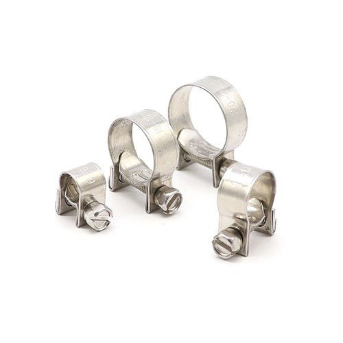 6mm - 31mm Mini Hose Clip Jubilee hose Clamps Fuel Line Diesel Petrol Pipe 10 Pack - HomeDIYer