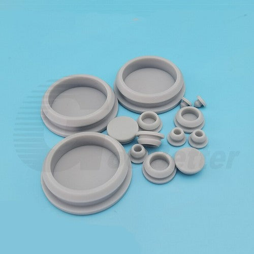 Snap-On Hole Plug Grey Silicone Rubber  (2.5-60.6mm)