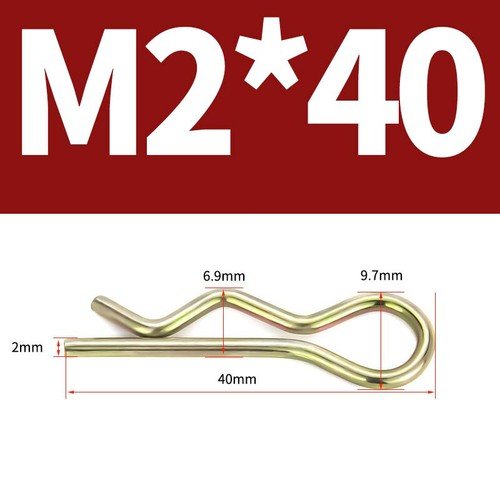 Heavy Duty Hitch Pins Clip - Spring Retaining R Clip M1~M10x16~120mm for Trailer - HomeDIYer
