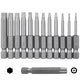 12pc Tamper Proof Star Security Torx Bit Set T5 T6 T7 T8 T9 T10 T15 T20 T25 T30