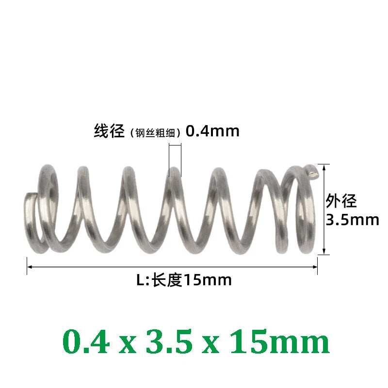 Compression Spring 0.2-0.5mm Wire Diameter Pressure Small Spring Stainless Steel