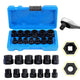 13PCS 3/8” screw extractor socket wrench set extractor link Extractor
