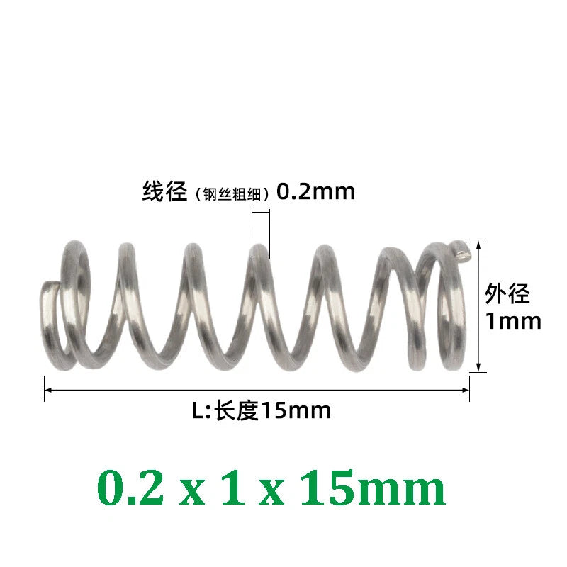 Compression Spring 0.2-0.5mm Wire Diameter Pressure Small Spring Stainless Steel
