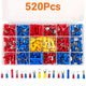 520Pcs Insulated Wire Crimp Terminal Kit – Ring Spade Butt Connectors, 22-10 AWG