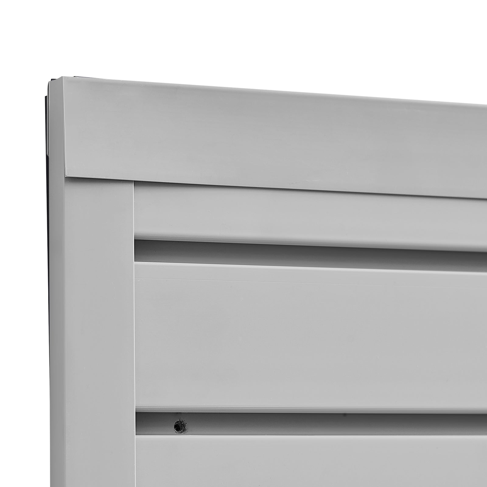 Newly upgraded second-generation 8 x 4 ft Slat Wall Paneling PVC Grey Garage Slatwall with Modular Design