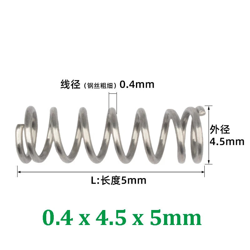Compression Spring 0.2-0.5mm Wire Diameter Pressure Small Spring Stainless Steel
