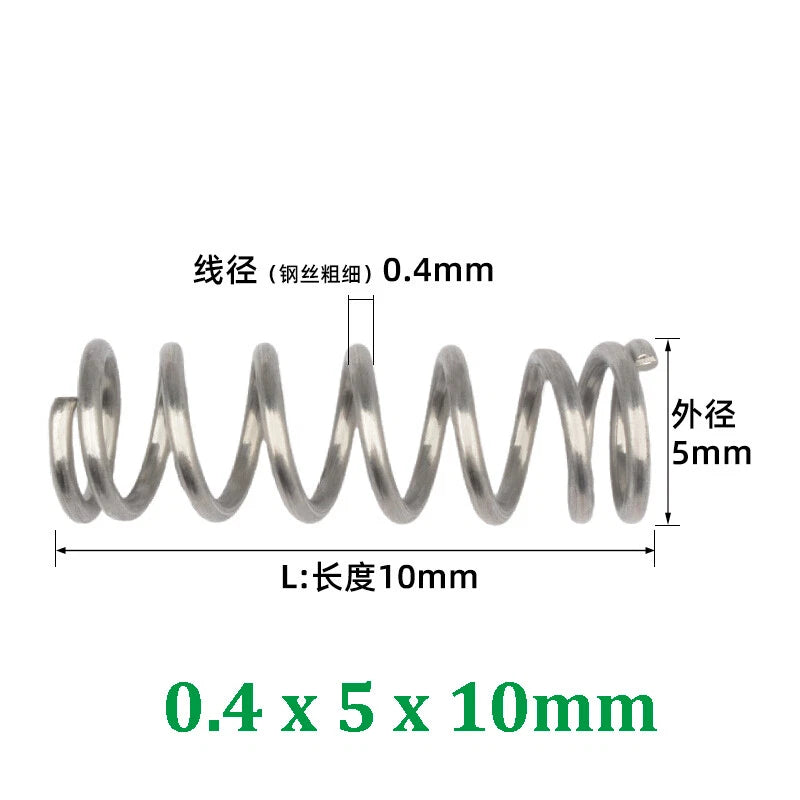 Compression Spring 0.2-0.5mm Wire Diameter Pressure Small Spring Stainless Steel