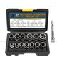 14Pcs Impact Bolt & Nut Remover Set Screw Bolt Nuts Extractor Socket Set Tool