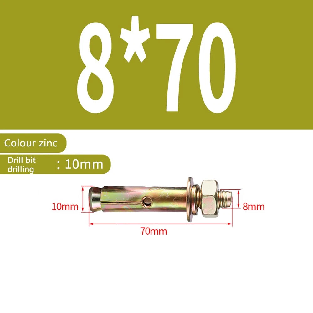 Masonry Concrete Expansion Bolts — Carbon Steel Wall Anchor Screws M6 to M20