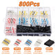 800pcs Solder Seal Butt Wire Connectors Heat Shrink Sleeve Waterproof Terminals