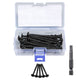 Black Lag Screw Torx Self Tapping Wood Screws Set with Bit #14x3"
