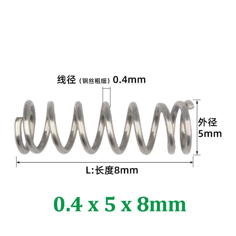 Compression Spring 0.2-0.5mm Wire Diameter Pressure Small Spring Stainless Steel