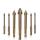 7PCS Drilling Tool Cross Alloy Drill Bits Set Hole Opening Efficient Universal