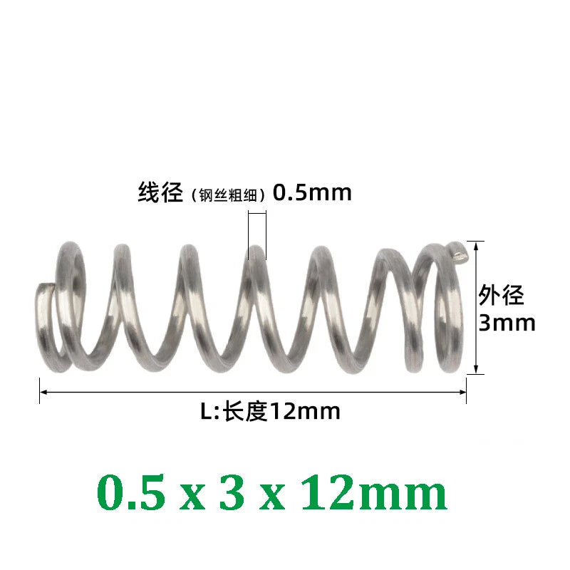 Compression Spring 0.2-0.5mm Wire Diameter Pressure Small Spring Stainless Steel