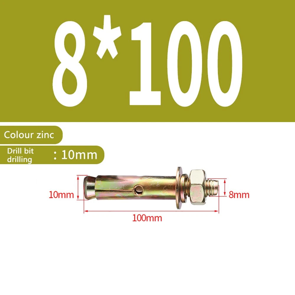 Masonry Concrete Expansion Bolts — Carbon Steel Wall Anchor Screws M6 to M20