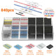 840PCS Solder Seal Sleeve Heat Shrink Electric Butt Wire Connectors Terminal Kit