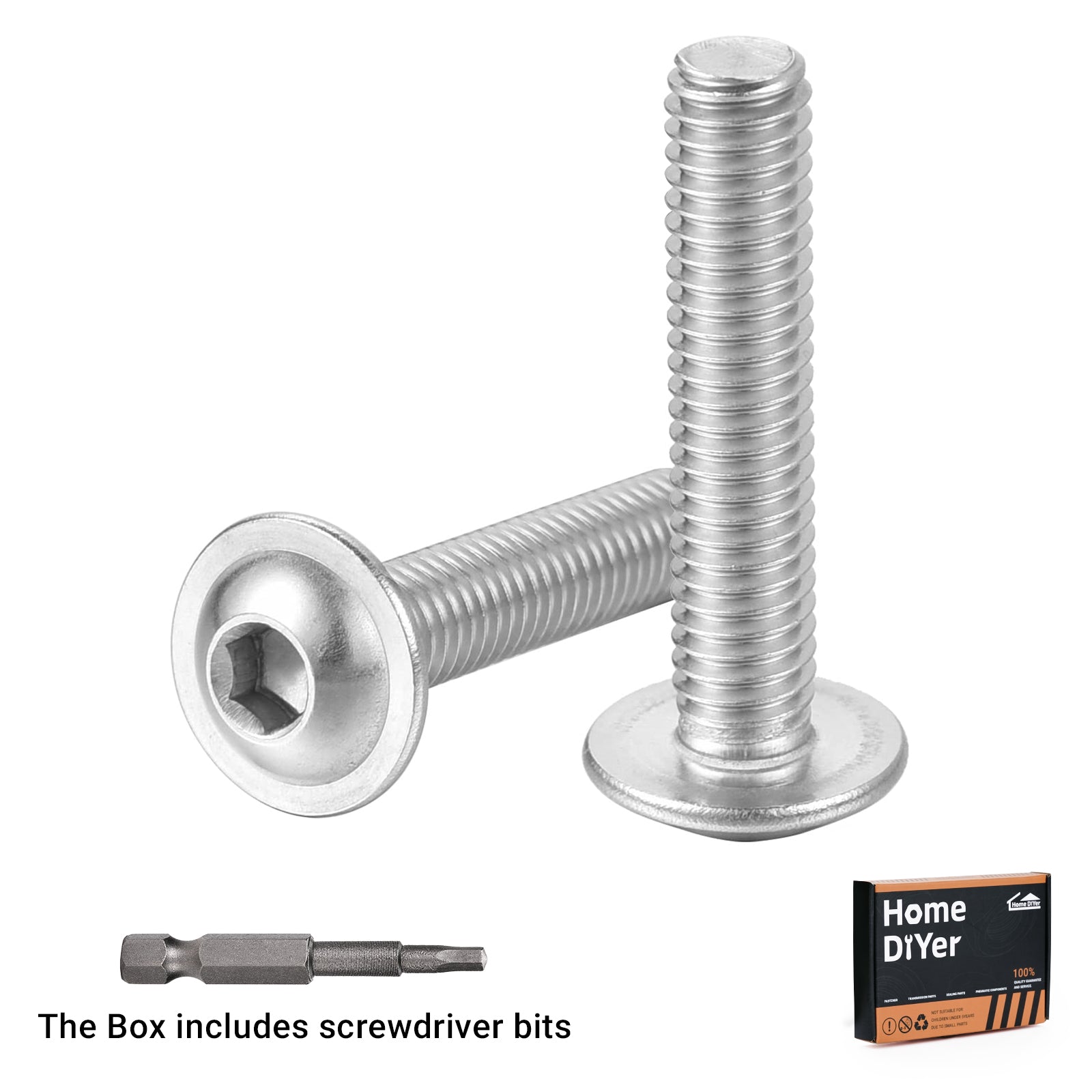 A2 Stainless Steel Flanged Button Head Screws – Allen Socket Bolts M3 to M8 | ISO7380-2