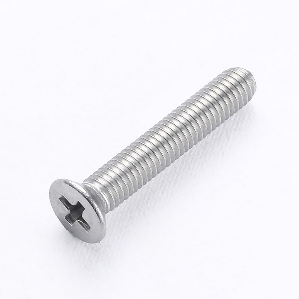 A2 Stainless Steel M5 Countersunk Flat Head Phillips Machine Screws DIN 965 — 6mm to 200mm