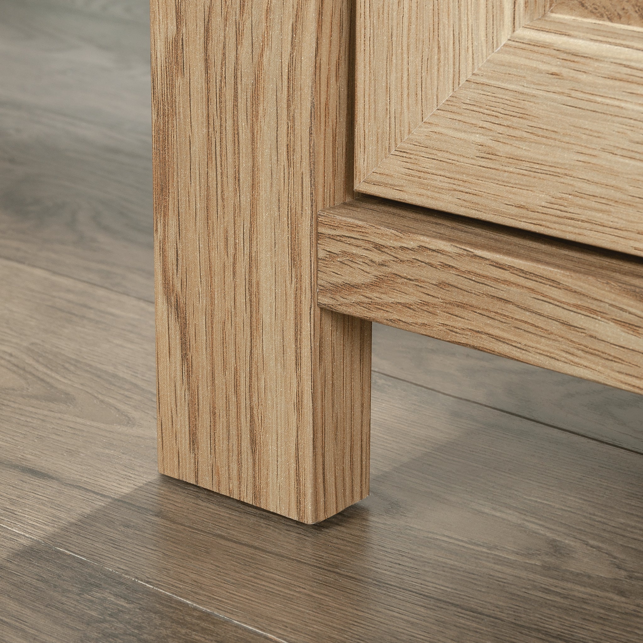 Lateral File with Farmhouse Style, Brown finish
