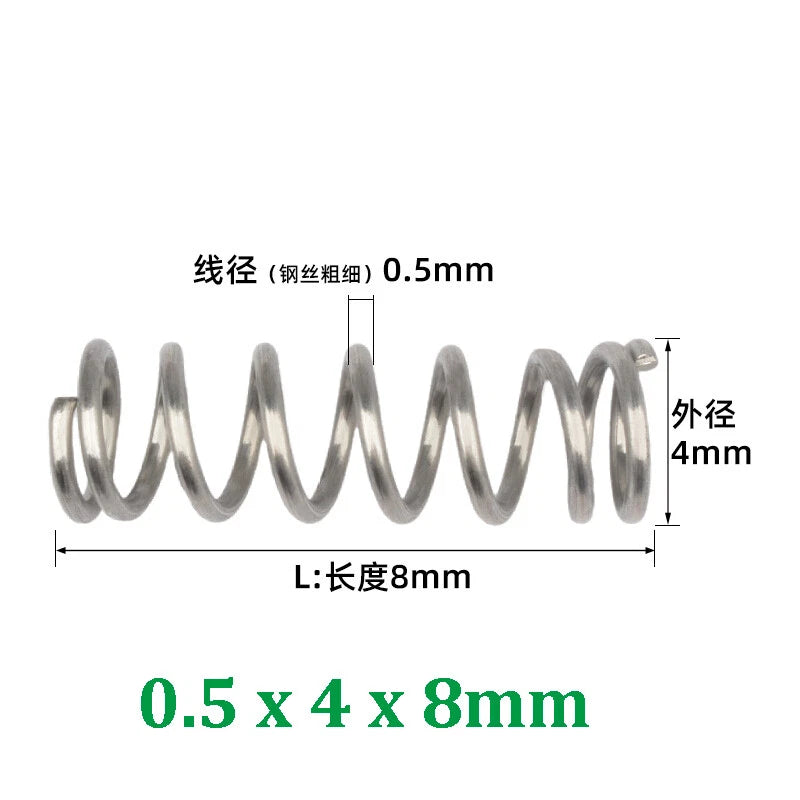 Compression Spring 0.2-0.5mm Wire Diameter Pressure Small Spring Stainless Steel