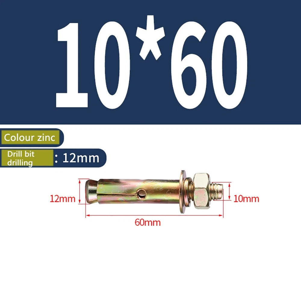 Masonry Concrete Expansion Bolts — Carbon Steel Wall Anchor Screws M6 to M20