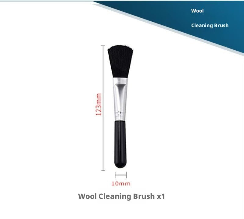 3 - in - 1 Camera Lens Cleaning Kit — Silicone Air Blower, Goat Hair Brush & Microfiber Cloth - HomeDIYer