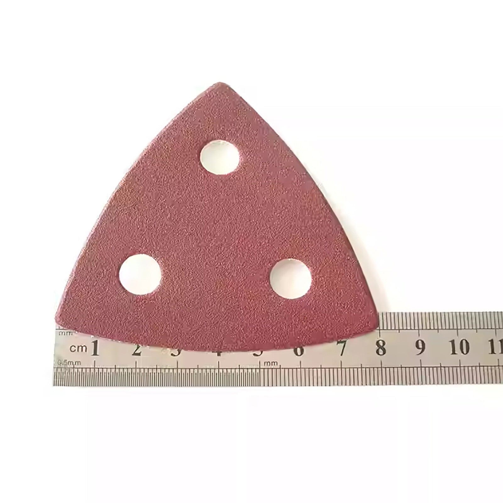 Hook and Loop 80mm Delta Sanding Sheets Triangular Detail Sandpaper Pads 3 Hole