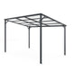 Metal Pergola 12x8 ft Wall-Mounted Galvanized Steel Lean-To Shelter for Patio & BBQ