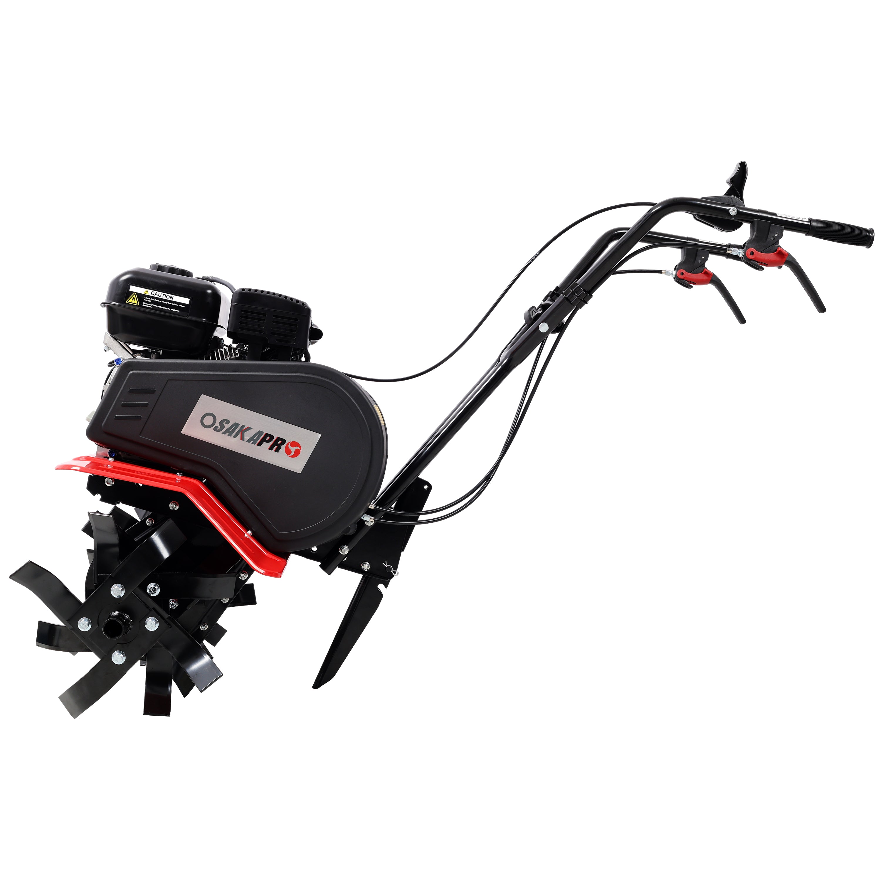 Heavy duty Power tiller, 7HP Gas Engine 212CC, 6 Blades 32.5" Wide and 10" Deep Cultivator - Garden Soil Prep for Planters and Vegetable Beds and More.
