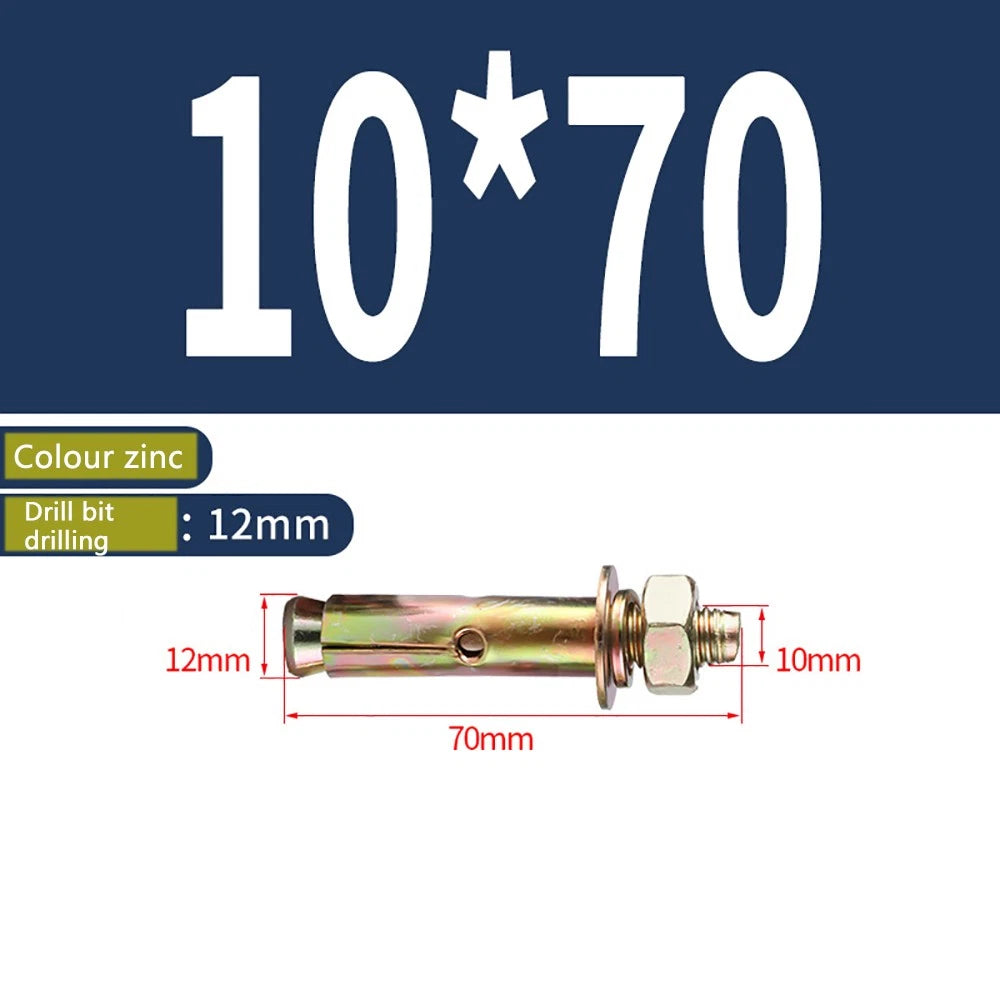 Masonry Concrete Expansion Bolts — Carbon Steel Wall Anchor Screws M6 to M20