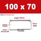 304 Steel Square Hose Clamp 50 - 1200mm Rectangular for Cable Tray & Pipe Fixing - HomeDIYer
