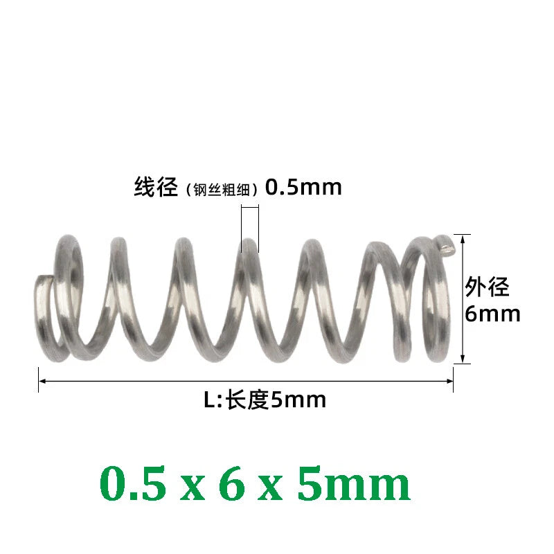 Compression Spring 0.2-0.5mm Wire Diameter Pressure Small Spring Stainless Steel