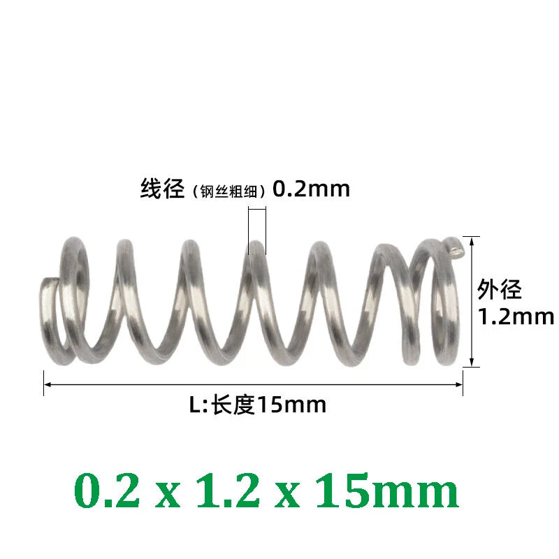 Compression Spring 0.2-0.5mm Wire Diameter Pressure Small Spring Stainless Steel