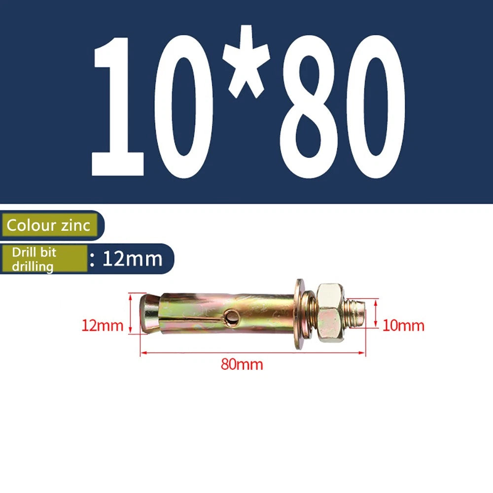 Masonry Concrete Expansion Bolts — Carbon Steel Wall Anchor Screws M6 to M20
