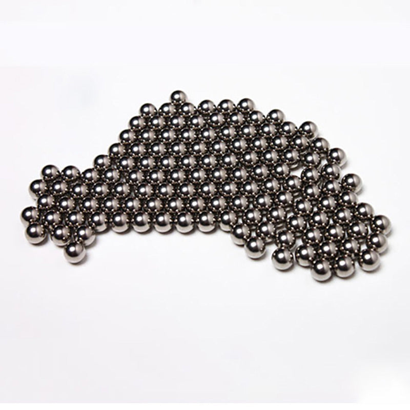 Professional packaging of precision steel balls with size and grade label visible