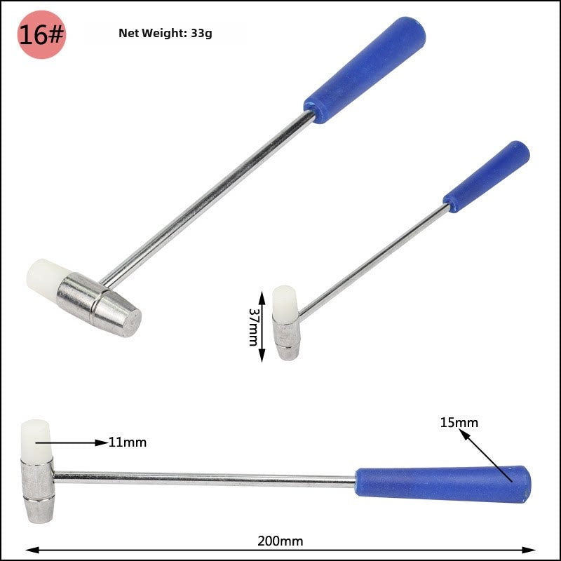 Jewelry & Metalworking Hammer – Mini Shaping Hammer for Gold Silver Craft, Stamping & Metal Forming (18 Models)