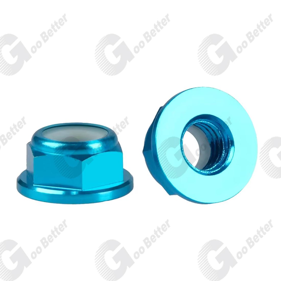 M2 M3 M4 M5 M6 M8 RC Flanged Nyloc Anodised Aluminium Wheel Nuts Various Colours - HomeDIYer