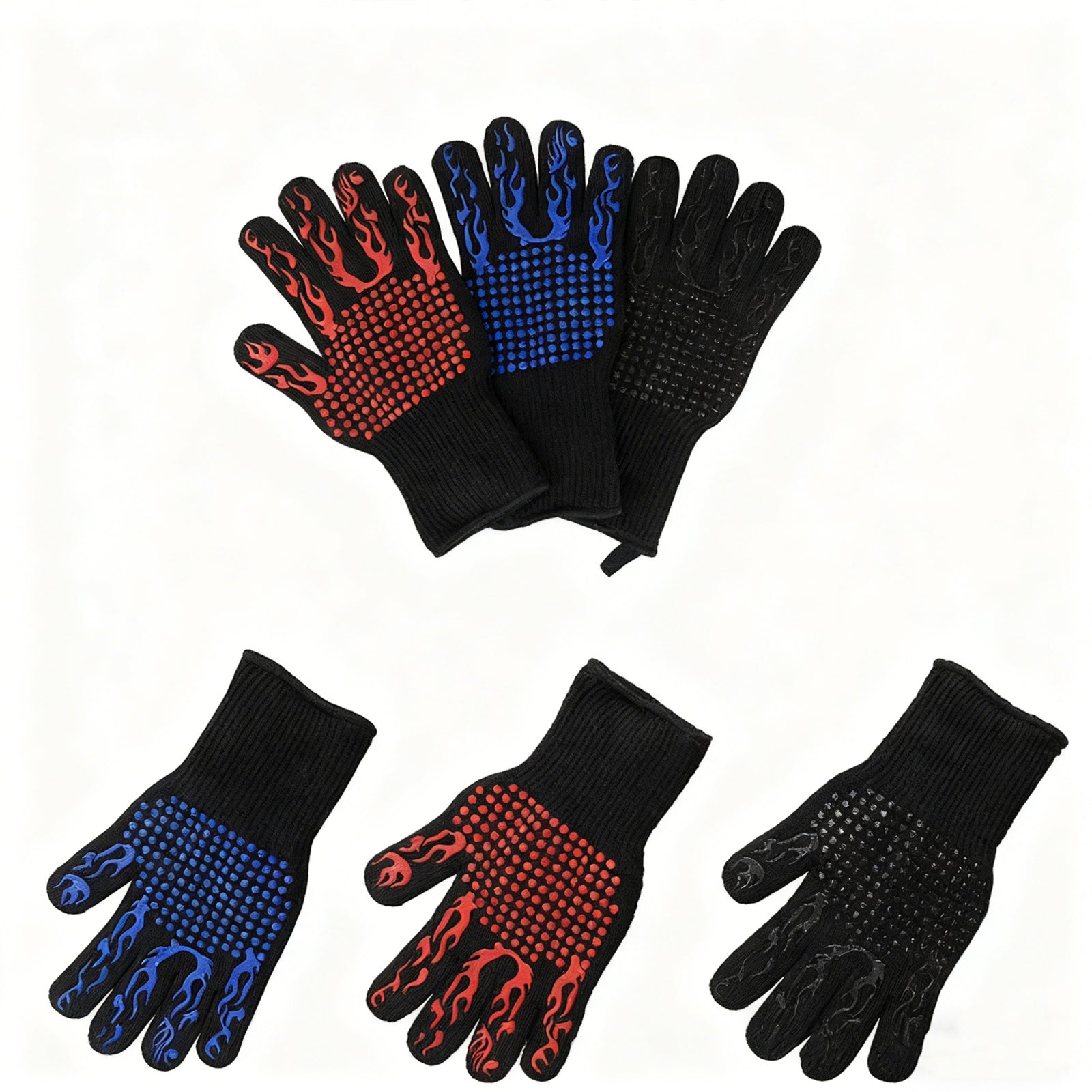 Best-Selling 3-Layer Heat Resistant Gloves for Welding, Baking & BBQ - Flame Retardant Multi-Purpose