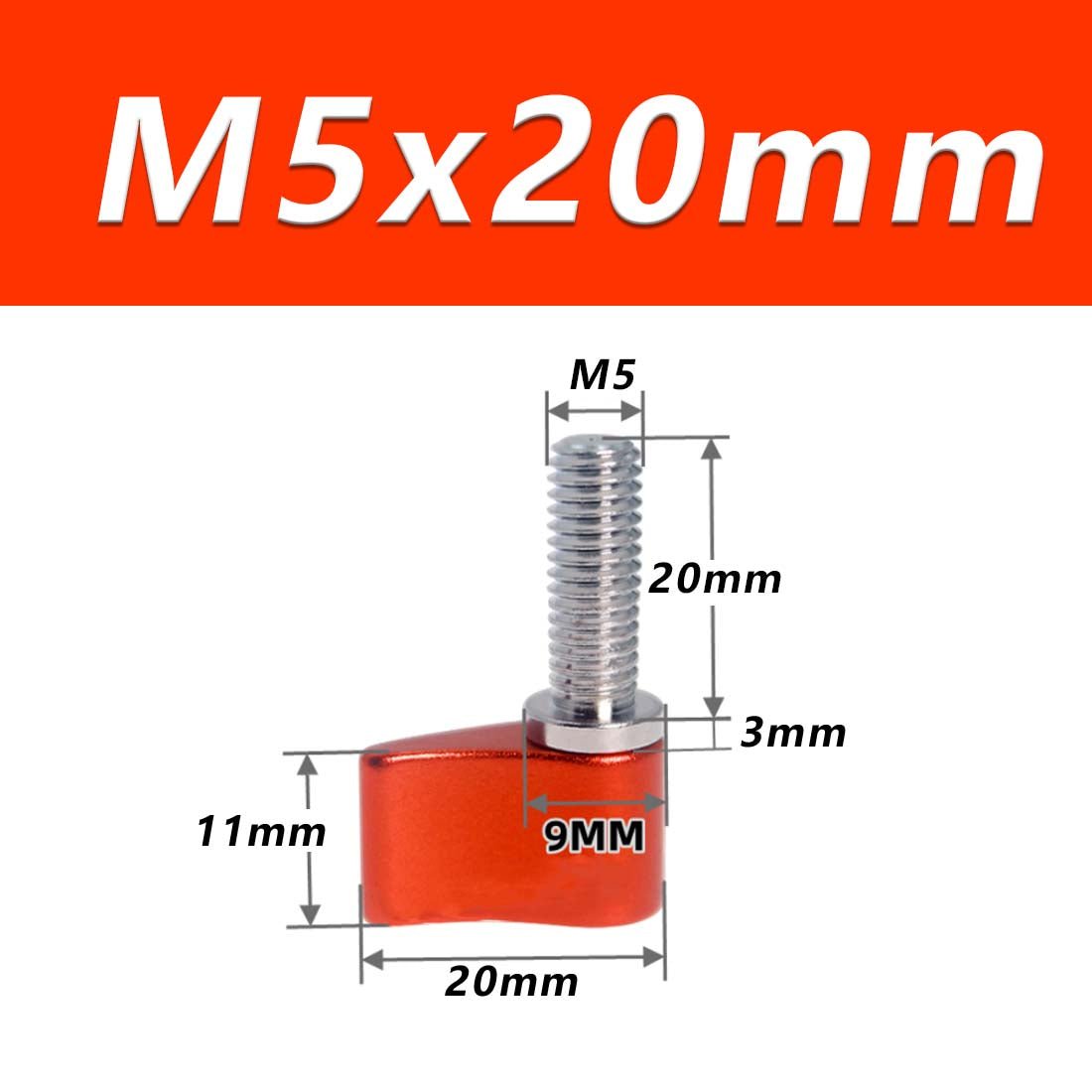 M4 M5 M6 Thumb Screws Hand Grip Bolt Knob for Adjustable Photographic Equipment - HomeDIYer