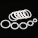 50x White Silicon Rubber O Rings Food Grade Cross Section 3.1mm OD 103mm-305mm