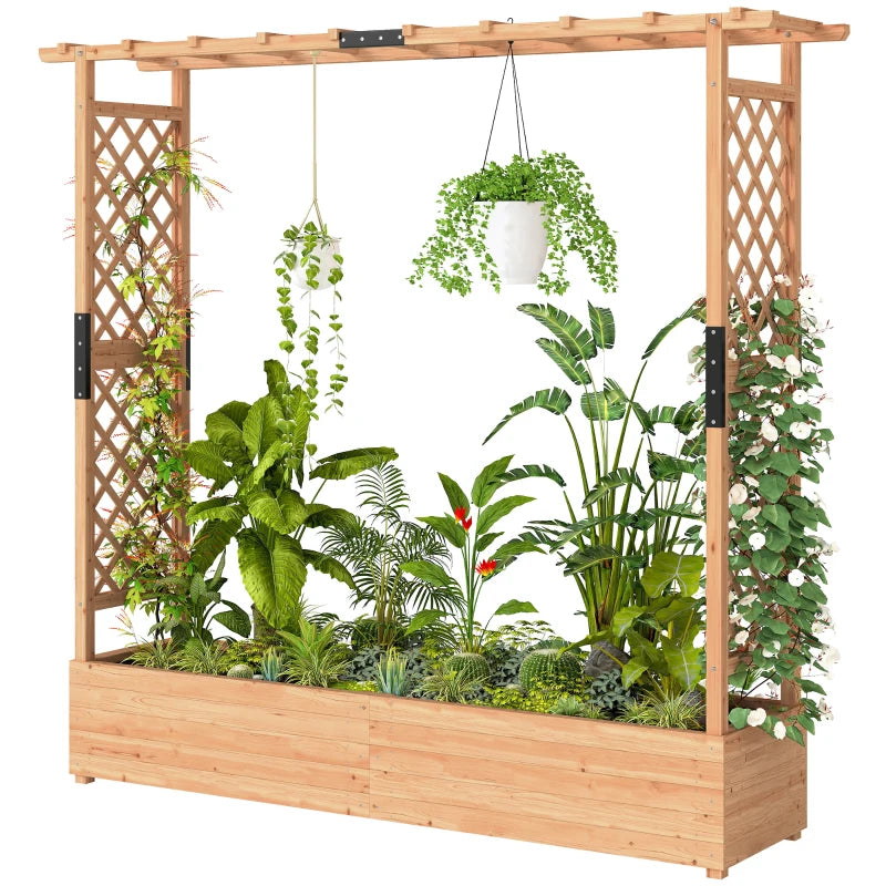 Trellis Planter Box,Wooden Planter Box
