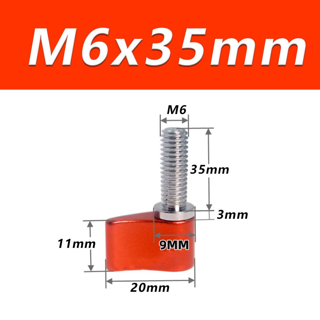 M4 M5 M6 Thumb Screws Hand Grip Bolt Knob for Adjustable Photographic Equipment - HomeDIYer