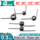 3/6/9Coils 0.3mm Wire Dia Torque Small Torsion Spring OD 1.5/2/2.5/3/3.5/4/5mm
