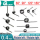 0.4mm Clamp Spring Small Torsion Spring OD 2-6mm 60° 90° 120° 180° Angle Degrees